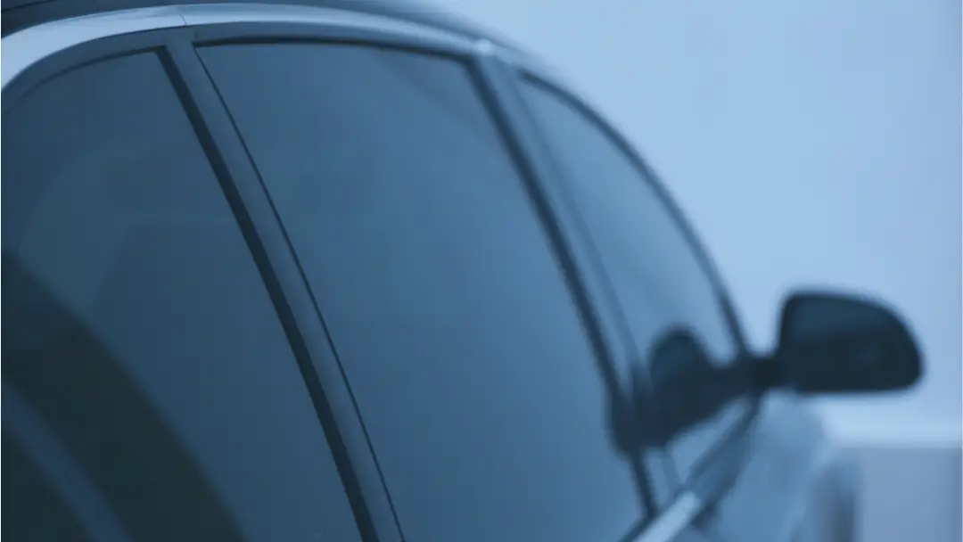 Close up of car with window tints